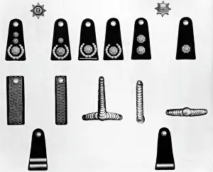 Epaulette: London and Middlesex fire brigade rank markings