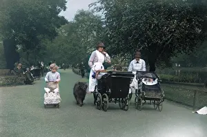 Thecolourisedpic: LONDON NANNIES 1930S