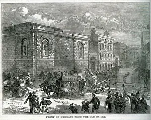 London - Front of Newgate From the Old Bailey