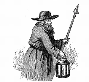 Pike: London night-watchman going through the streets