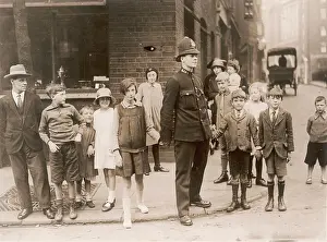 London Policeman and children