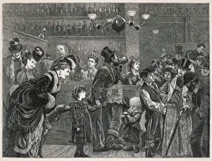 LONDON PUB SCENE 1872