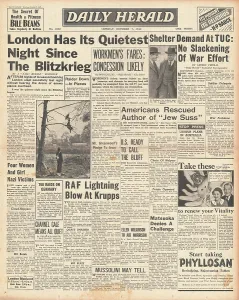 Blitzkrieg: London has quietest night since the Blitzkrieg