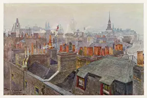 Aerials: LONDON ROOFS & CHIMNEYS