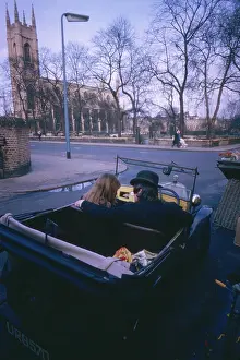 Lukes: London scenes -- couple in car