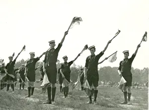 Signalling: London Sea Scouts in semaphore display