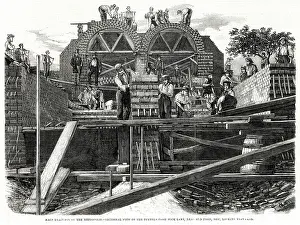 Bricklaying: London Sewer Construction in Bow 1859