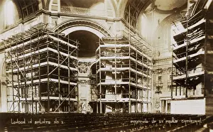Dec15: London in Splints Scaffolding inside St. Paul's Cathedral