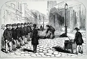 Prevention: London street orderlies being inspected before