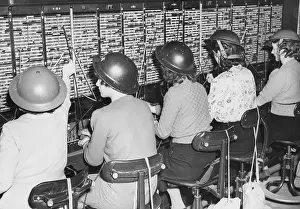 Switchboard: London telephone exchange, WWII