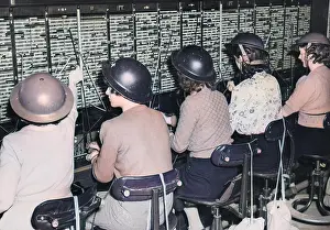 Switchboard: London telephone exchange, WWII