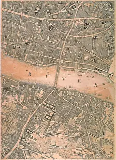 Rocque: London and Thames 1746