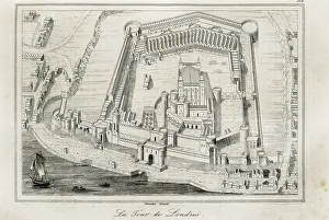 Englishwomen: London Tower, facsimile from an engraving of