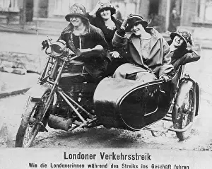Sidecar: London traffic strike, 1900s