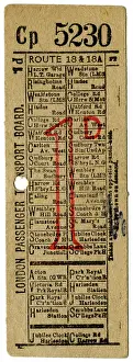 Scrubbs: London Transport bus ticket -4