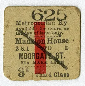 Moorgate: London Underground - Metropolitan Line - Single Ticket