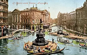 Gondolas: If London were Venice, Piccadilly Circus