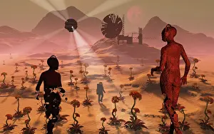 Loneliness: A lone explorer discovers the ruins of an abandoned ?