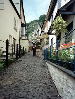 Clovelly: Up a long, Clovelly