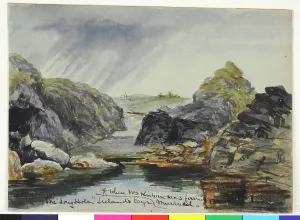 1853: The Long Hole, Ireland's Eye where Mrs Kirwin was found Murd