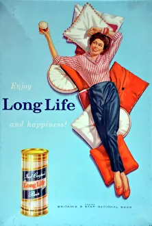 Cushions: Long Life beer