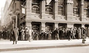 Boasted: A long line of depositors line up in a run ?
