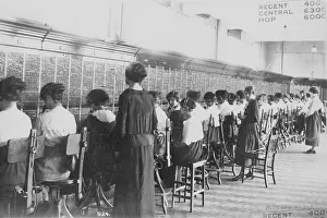 Phones: A long line of telephone switchboards