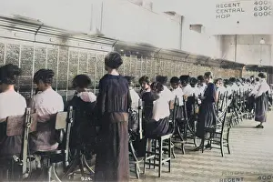 Phones: A long line of telephone switchboards