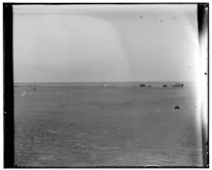Lifesaving: Long-range view of the Kitty Hawk Lifesaving Station and Wea
