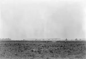 Dayton: Long-range view of machine on launching track, probably Wilb