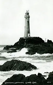 Penzance: Longships Lighthouse, Land's End, Cornwall