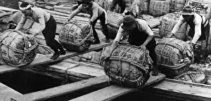 Disembarkation: Longshoremen in Tokyo, 1930's