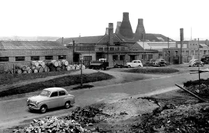 Longton: Longton, the Pottery Kilns 1955