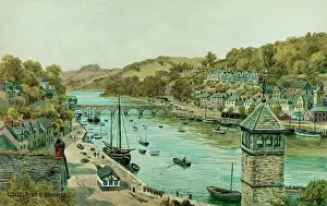 Looe: Looe, River and Bridge, Cornwall