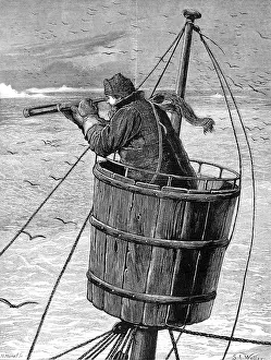 Nares: Look-Out or Crow's Nest, British Arctic Expedition, 1875