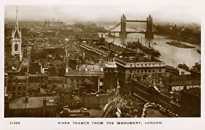 Dunstan: Looking East down the Thames from The Monument