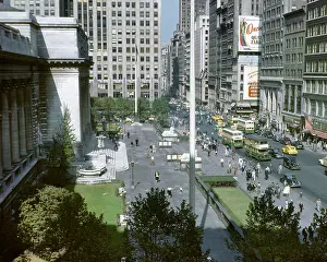 Gotham: Looking Up Fifth Avenue from Across The Front of