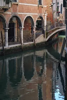 Mirrored: Looking towards Fondementa Piovan, Venice, with reflections