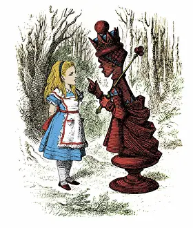 Tenniel: Through the Looking-Glass, Alice and the Red Queen