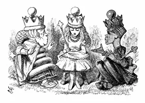 Tenniel: Through the Looking-Glass, Alice and the White and Red Queen