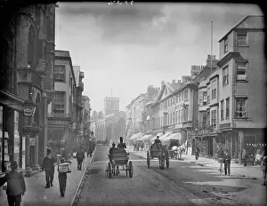 Widening: Looking up the street with the church at the end
