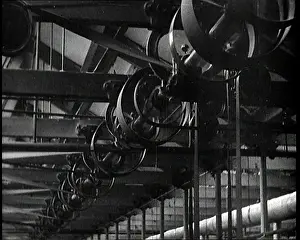 Looms: Looms in a Factory In Action