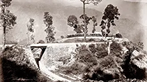 Darjeeling: Loop on the Darjeeling railway, India, c.1880's
