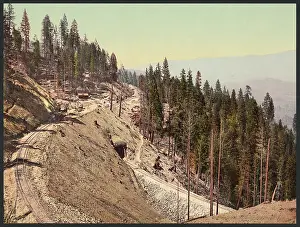 Siskiyou: Loop and tunnels, Siskiyou Mountains, California