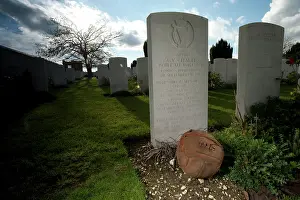 Memorabilia: The Loos football on the grave of Capt Guy Willock