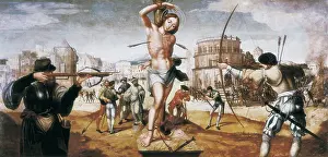 Arching: LOPEZ, Gregorio ( -1550). The Martyrdom of St