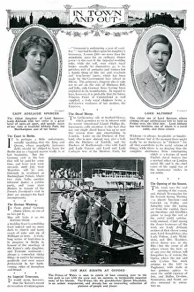 Delia: Lord Althorp and Lady Adelaide Spencer in The Tatler