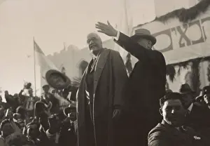 Zionism: Lord Arthur Balfour accepts cheers from crowds in