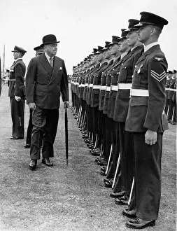 Ismay: Lord Ismay inspecting the troops