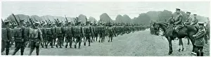 Basingstoke: Lord Kitchener inspecting troops at Basingstoke